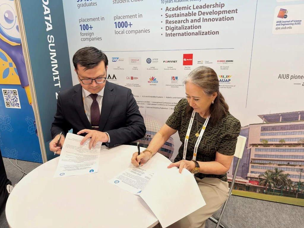 AIUB Signs Memorandum of Understanding with Kimyo International University