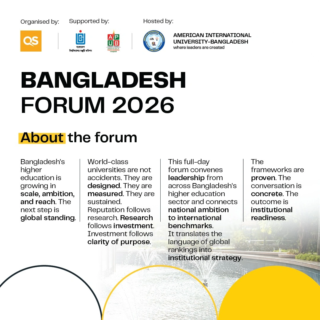 QS Bangladesh Forum 2026 about the forum